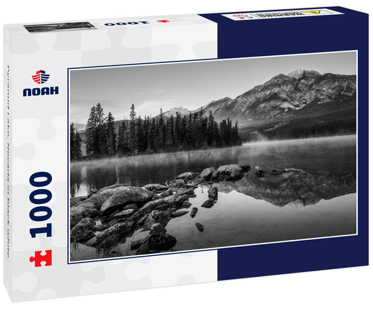 Pyramid Lake. Nevada in black white