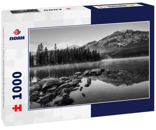 Pyramid Lake. Nevada in black white