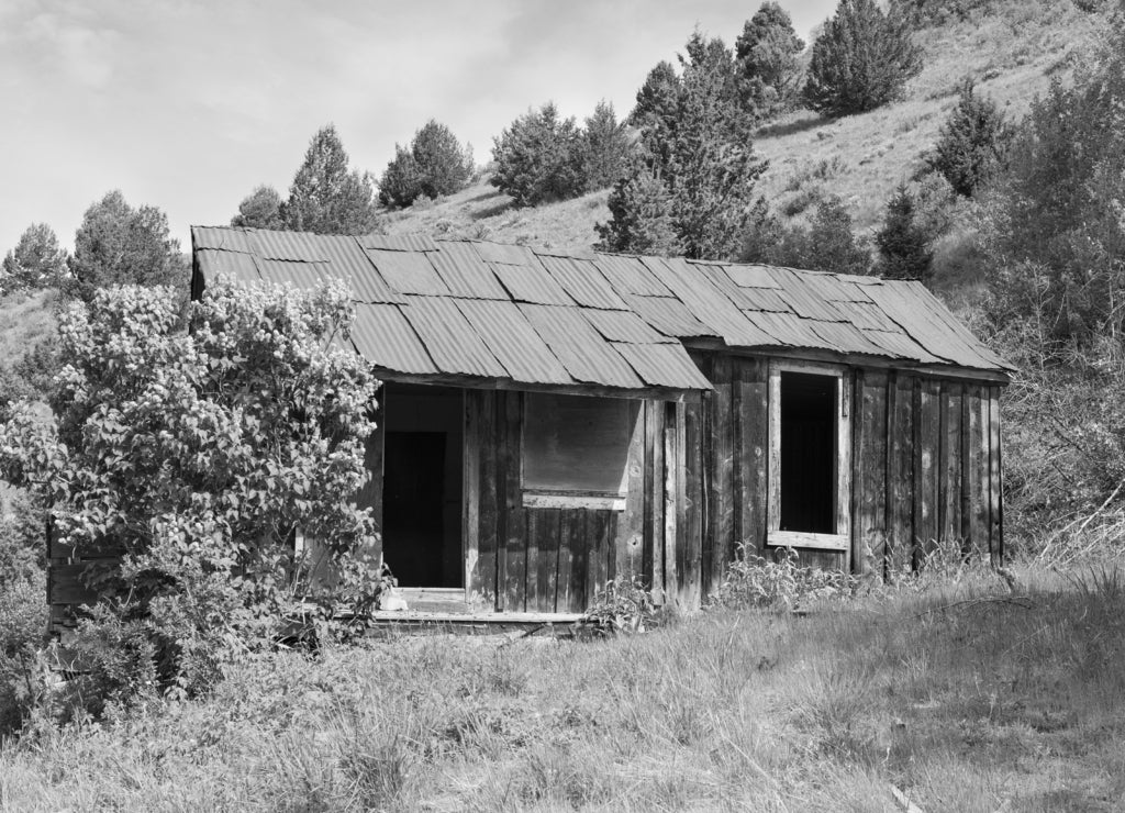 History of Silver City Idaho in black white