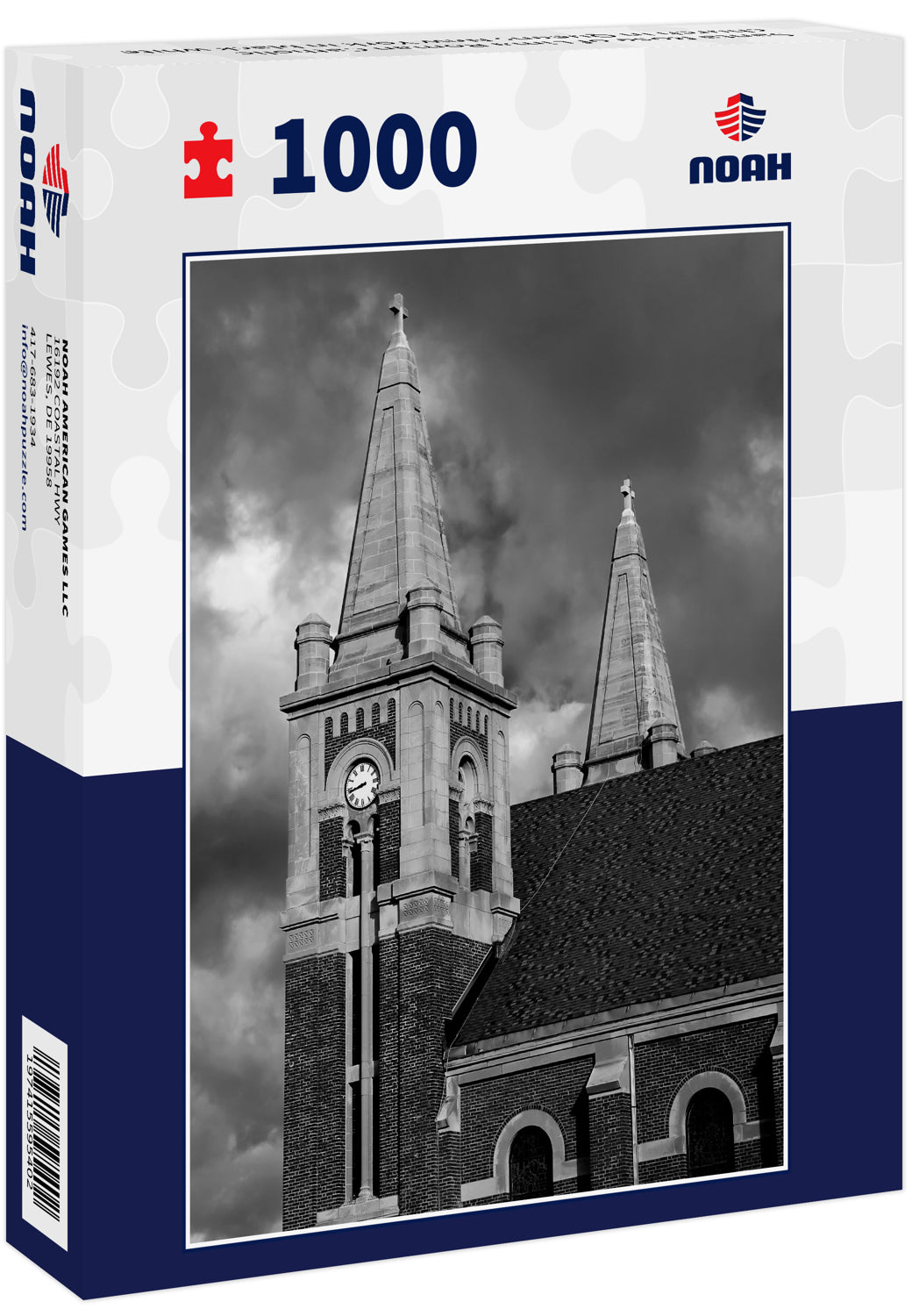 Santa Rose of Lima Roman Catholic church in Queens New York in black white