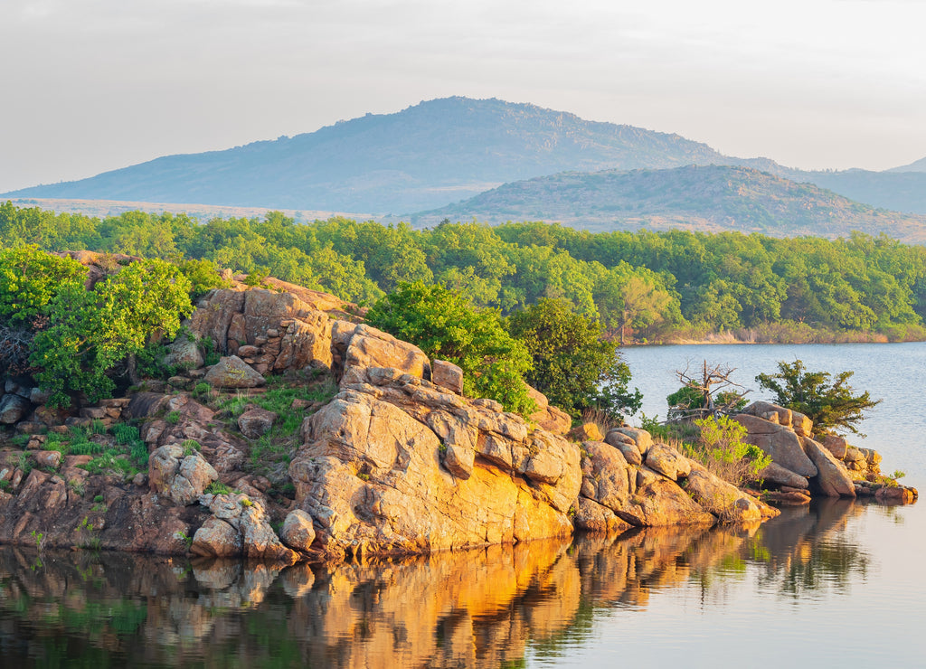 landscape around Wichita Mountains Wildlife Refuge, Oklahoma