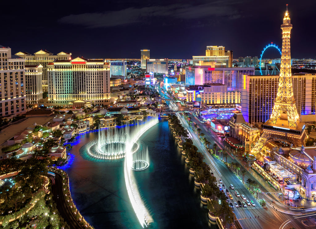 Las Vegas strip, Aerial view, Nevada