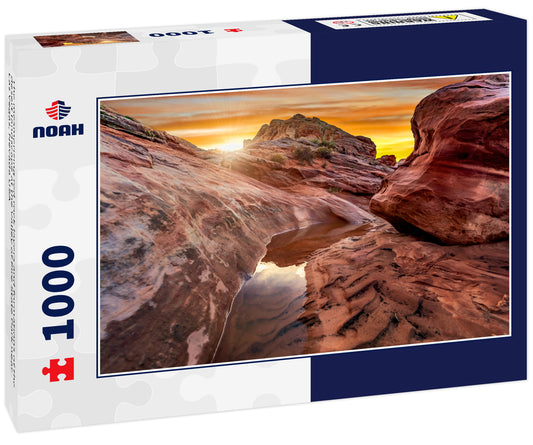 The mesmerizing red rock layers and formations of the desert landscape at the Valley of Fire State Park near Las Vegas, Nevada USA