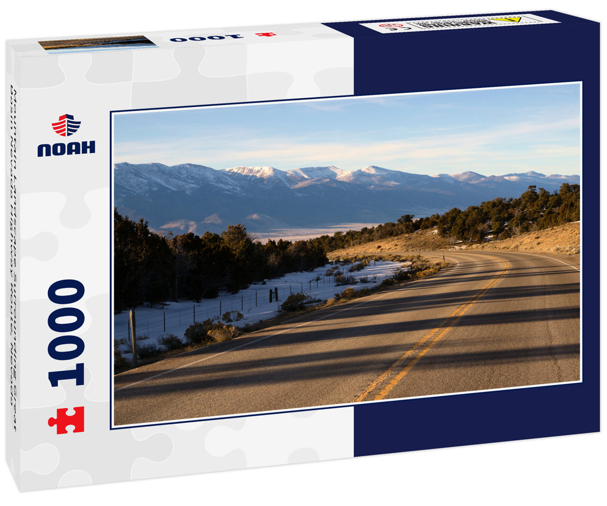 Mountain Landscape Surrounding Great Basin Nevada Highway Route, Nevada