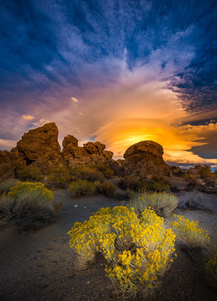 Pyramid Lake Nevada Tufas at Sunset
