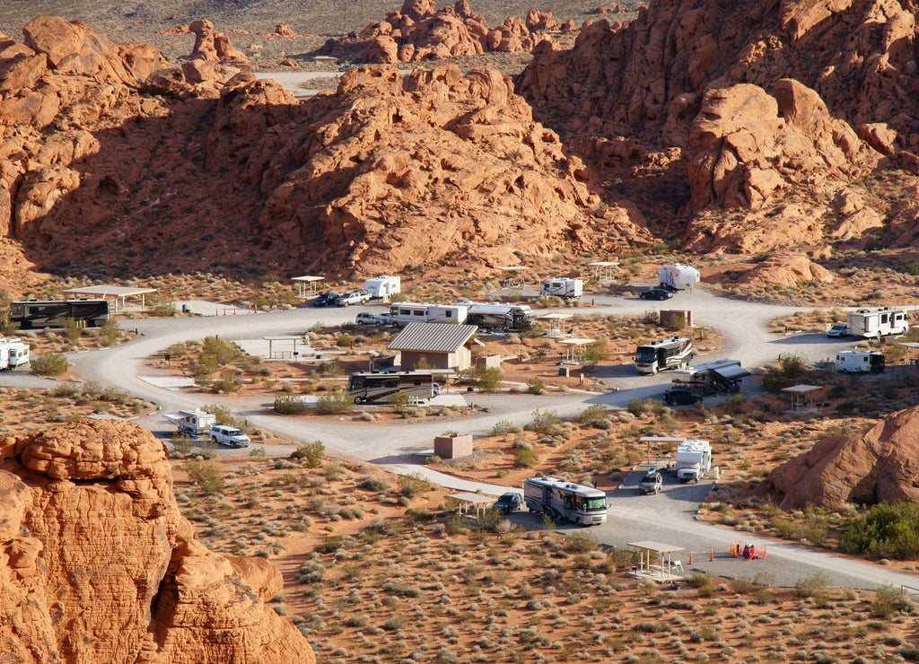 Campground, Valley Of Fire State Park, Nevada, USA.