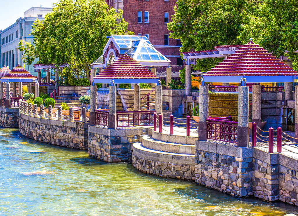 River Walk In Downtown Reno, Nevada