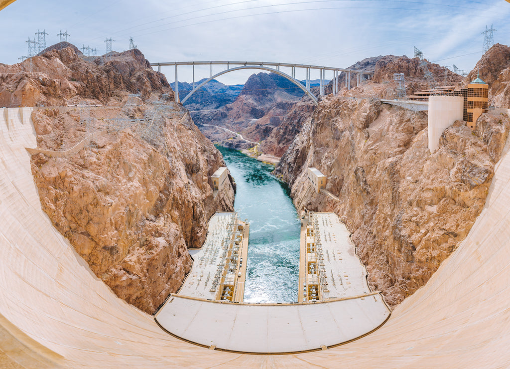 Hoover Dam panorama, Nevada, USA