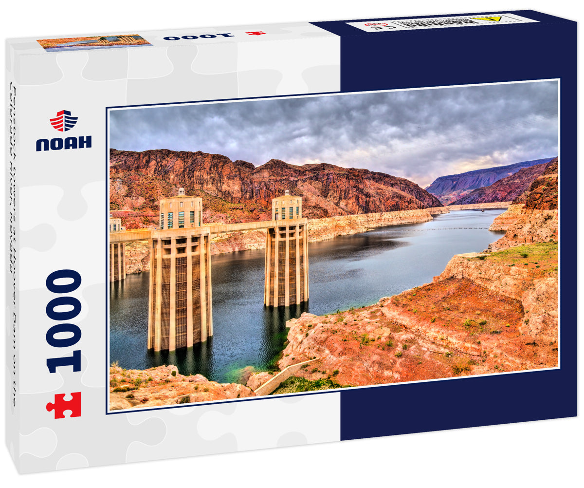 Penstock towers at Hoover Dam on the Colorado River, Nevada