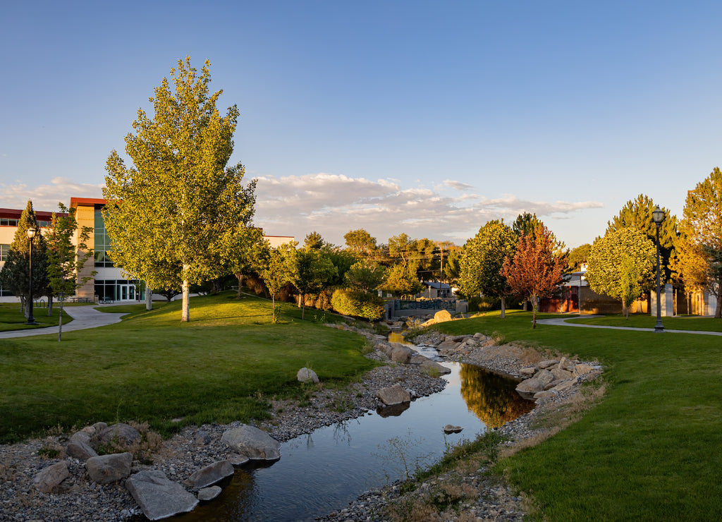 Afternoon view of the beautiful Great Basin College, Nevada