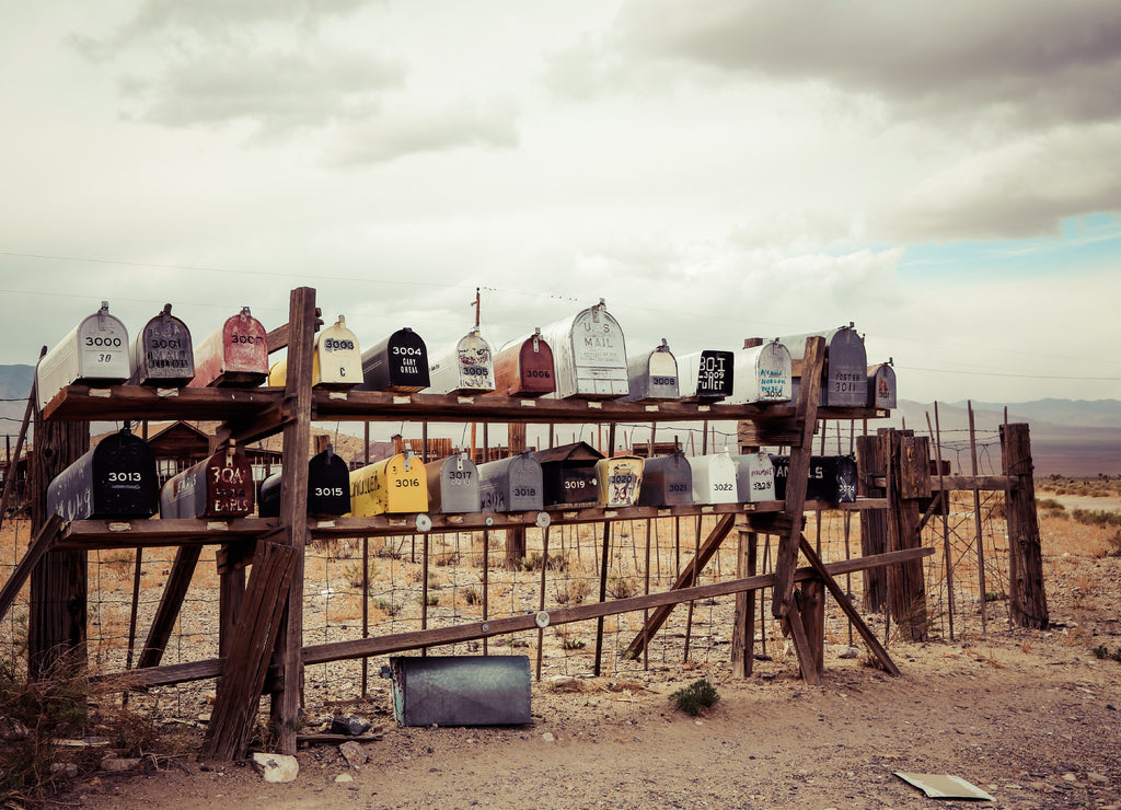 Mailboxes at Gold Point Nevada