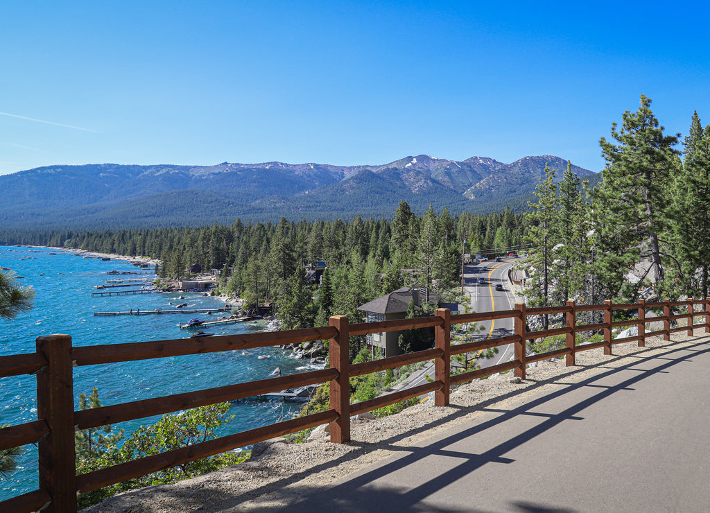 Incline Village, Nevada: East Shore Trail multi use path in Lake Tahoe