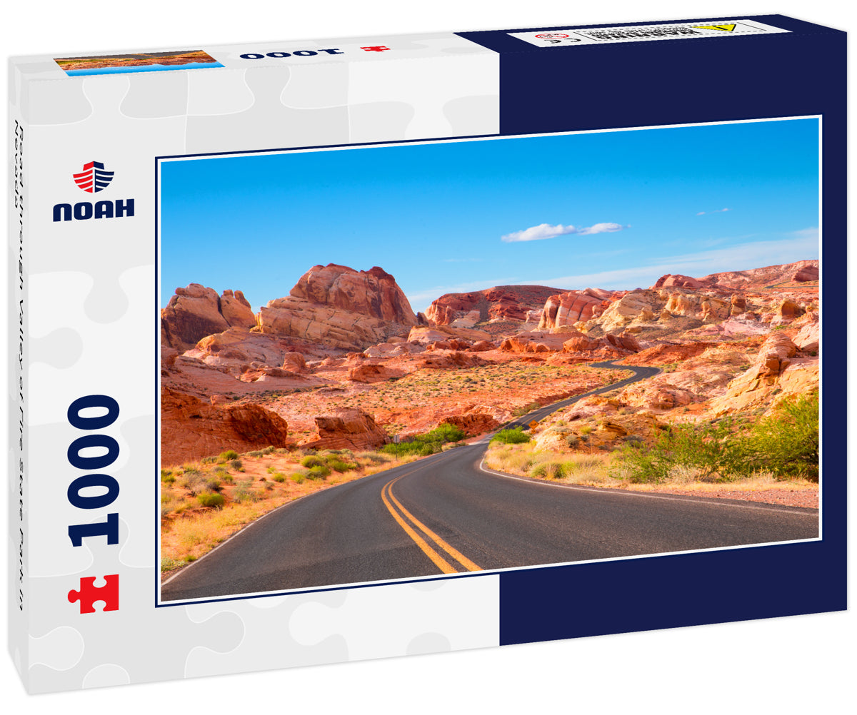 Road through Valley of Fire State Park in Nevada