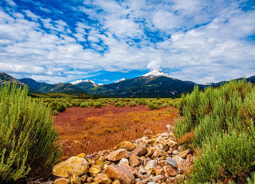 Distant view of Wheeler Peak at Great Basin National Park Nevada