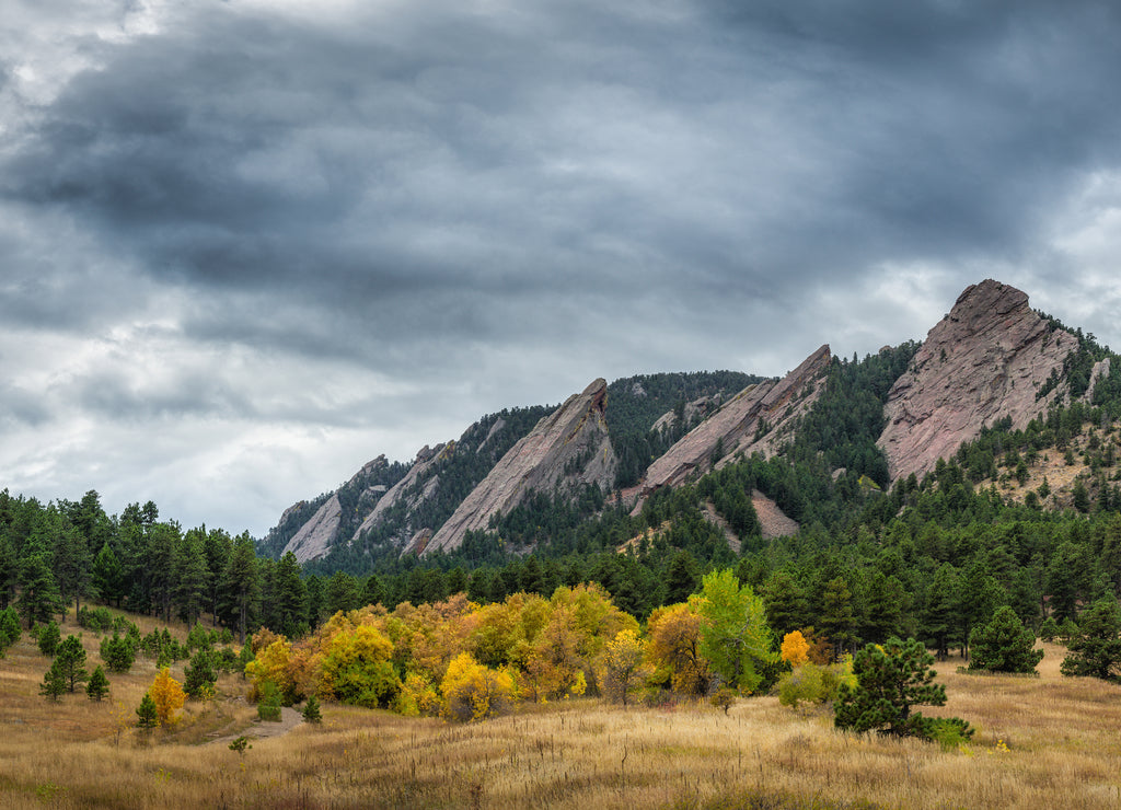 Flatiron Mountains in Boulder Colorado