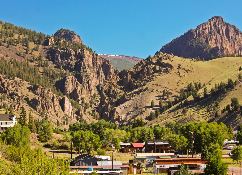 A View of the Historic City of Creede in Colorado