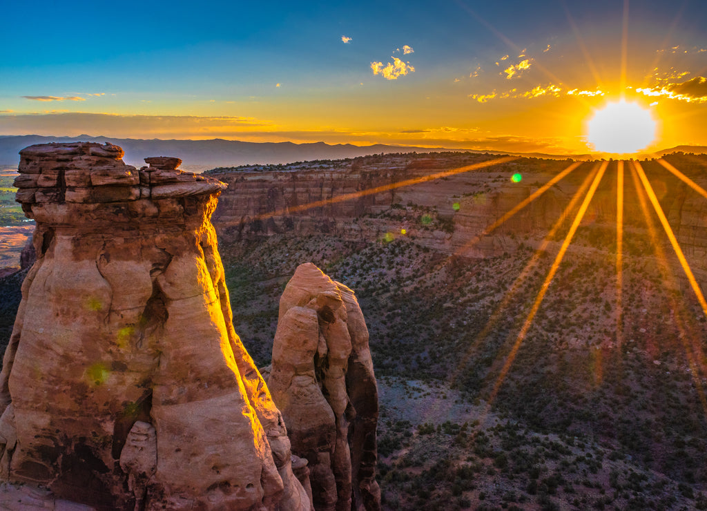 Beautiful Sunrise Hike at the Colorado National Monument in Grand Junction, Colorado