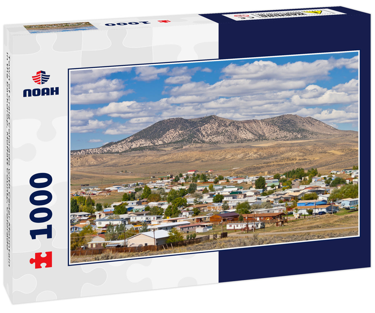 Town of Craig Colorado with Cedar Mountain in the backdrop, Moffatt County, Colorado