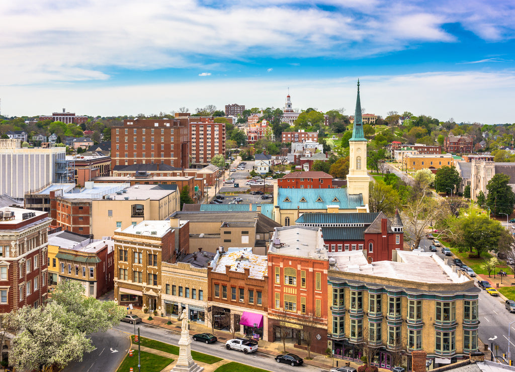 Macon, Georgia, USA downtown cityscape