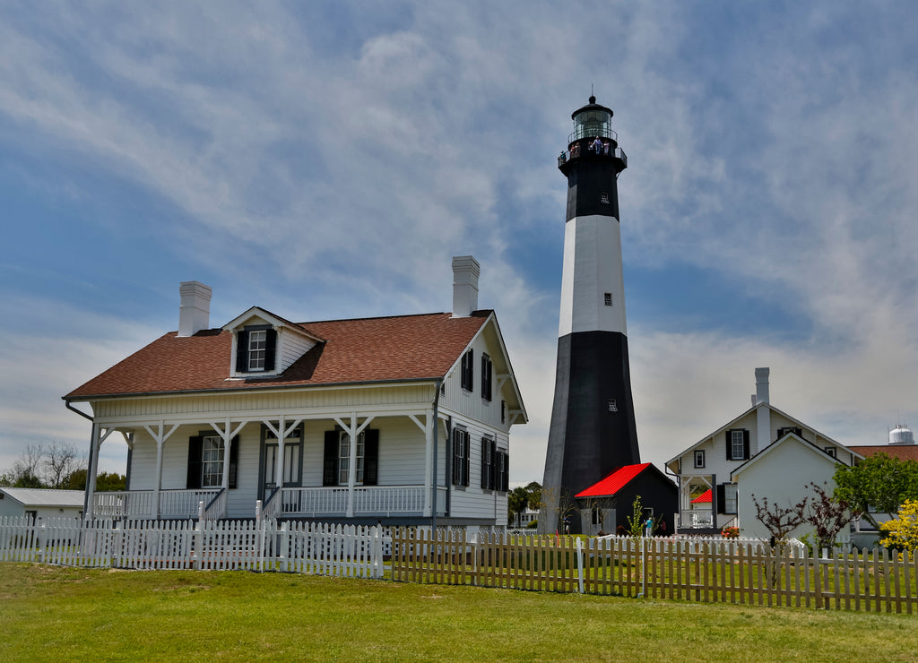 Tybee Island Lighthouse just to the east of Savannah, Georgia