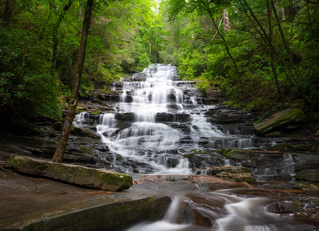 Minnehaha Falls in Rabun County, Georgia