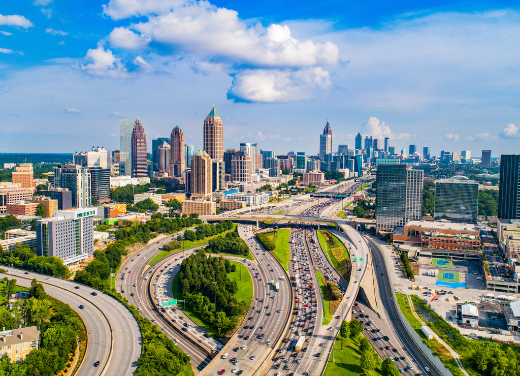 Atlanta, Georgia, USA Downtown Skyline Aerial