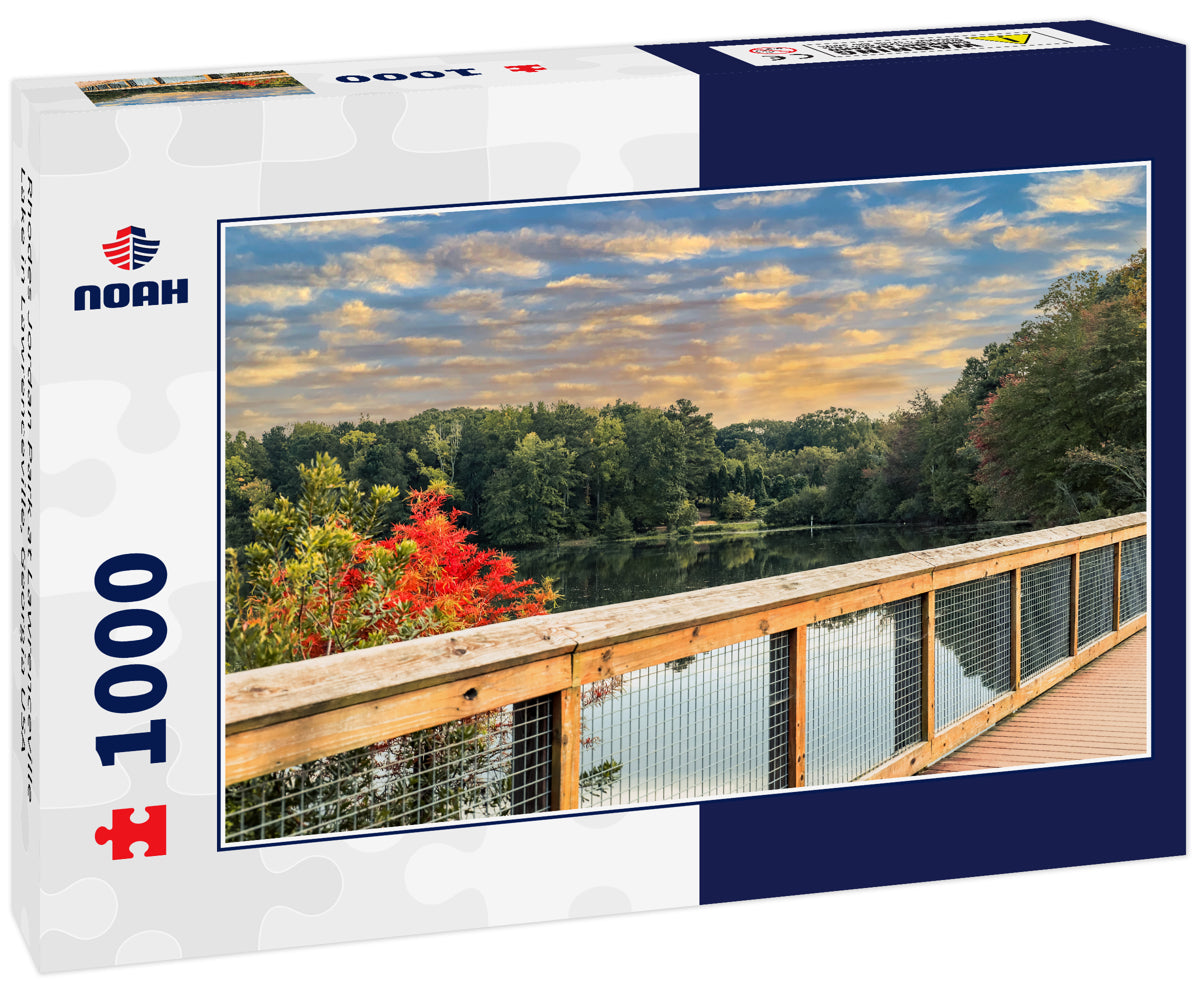 Rhodes Jordan Park at Lawrenceville Lake in Lawrenceville, Georgia USA