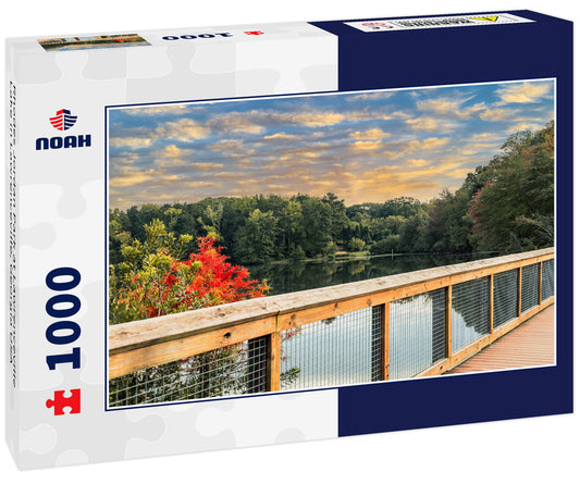 Rhodes Jordan Park at Lawrenceville Lake in Lawrenceville, Georgia USA