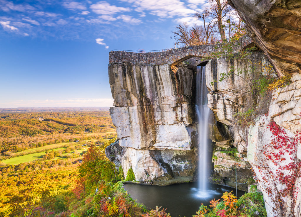 Lookout Mountain, Georgia, USA at High Falls during autumn