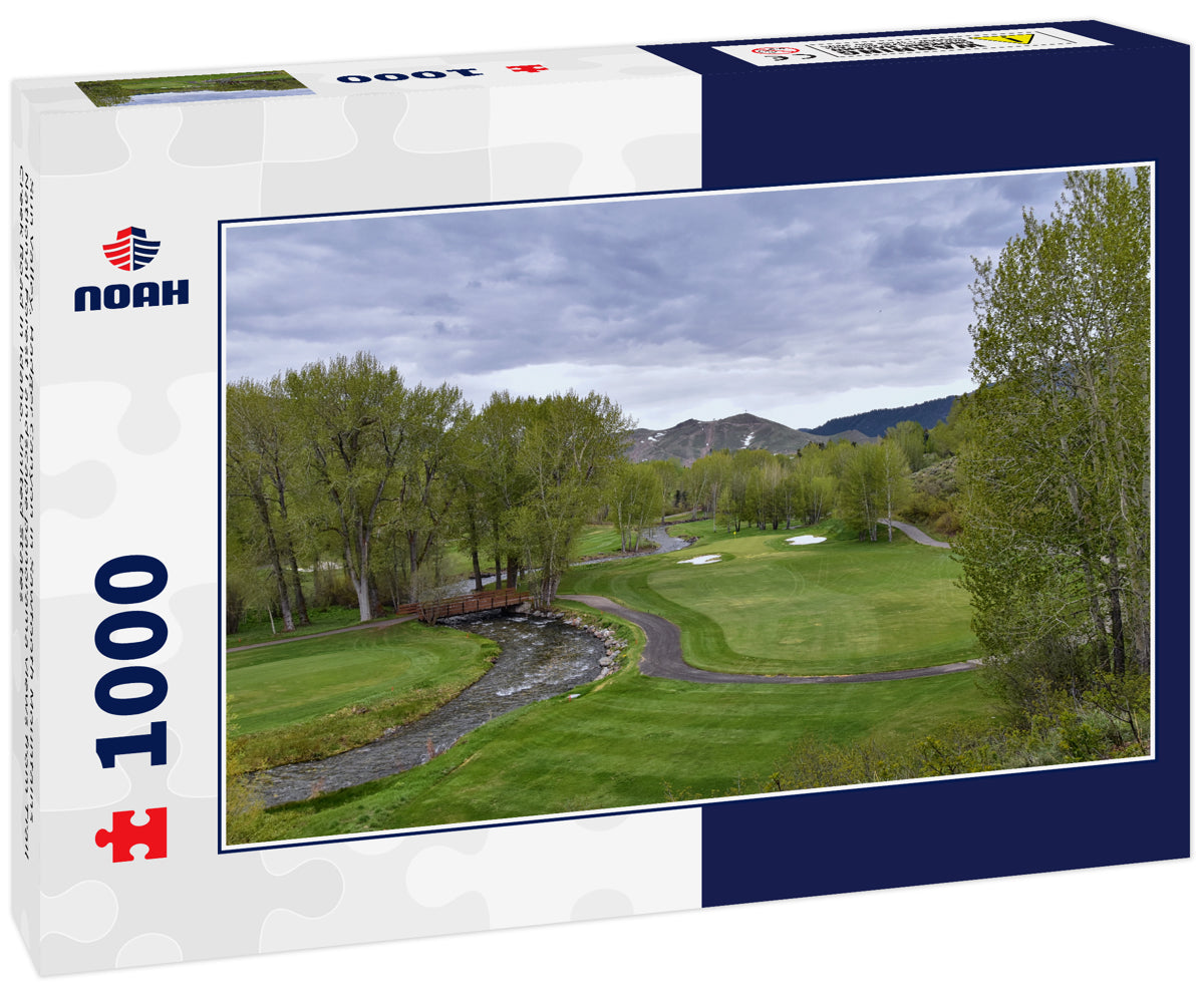 Sun Valley, Badger Canyon in Sawtooth Mountains National Forest Landscape panorama views from Trail Creek Road in Idaho. United States