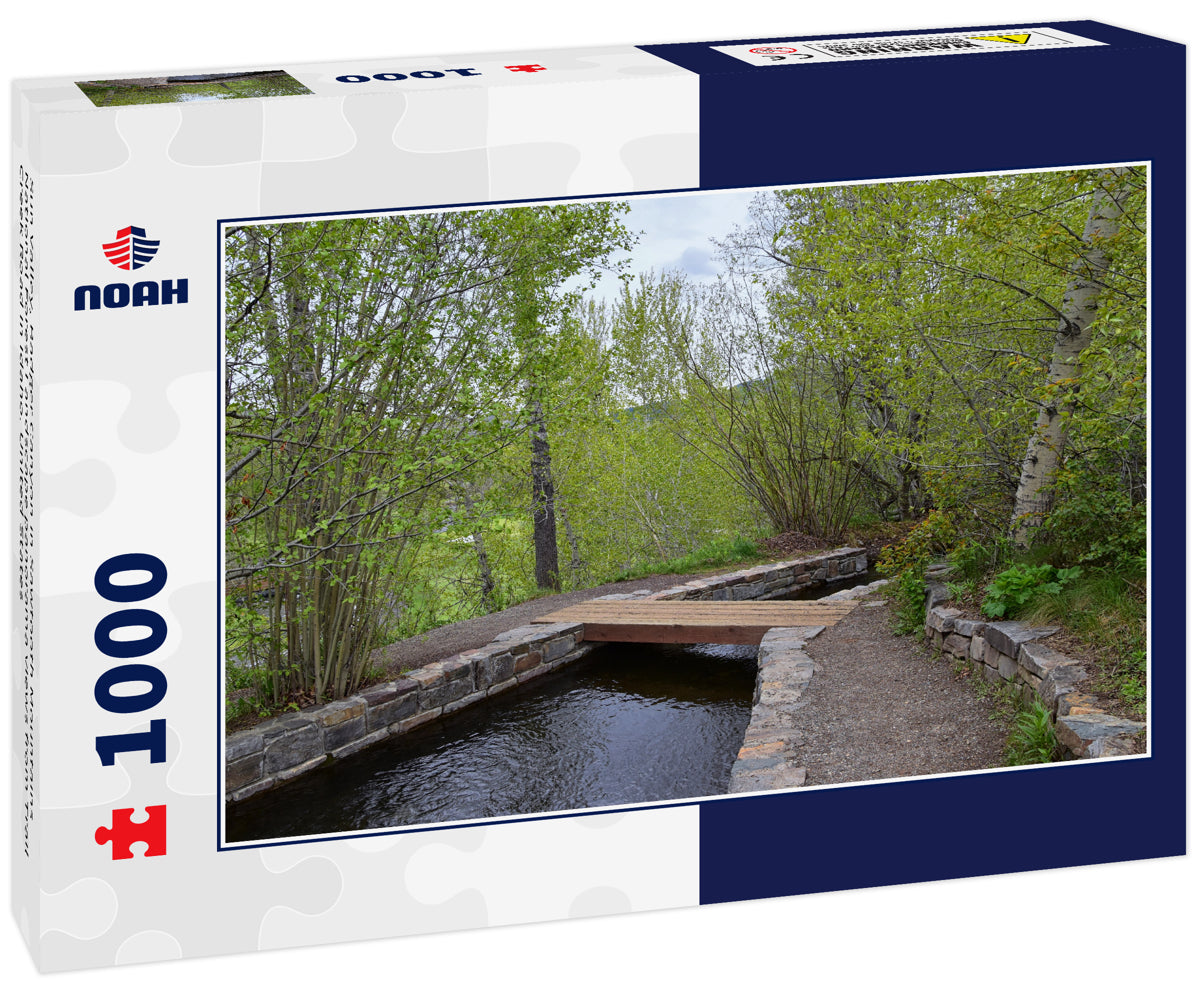 Sun Valley, Badger Canyon in Sawtooth Mountains National Forest Landscape panorama views from Trail Creek Road in Idaho. United States