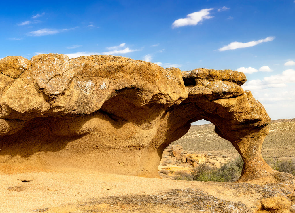 Unique geologic arch formation in an Idaho desert