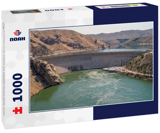 Hydroelectric Dam in Idaho with one side full