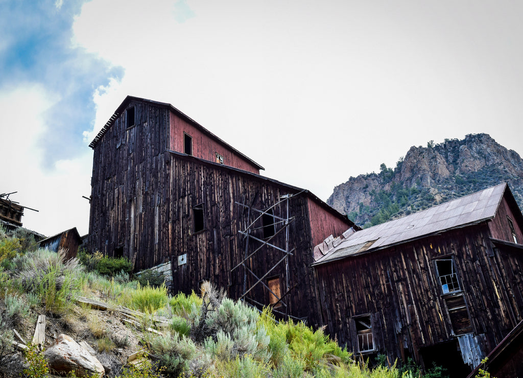 Building In The Idaho Ghost Town, Bay Horse