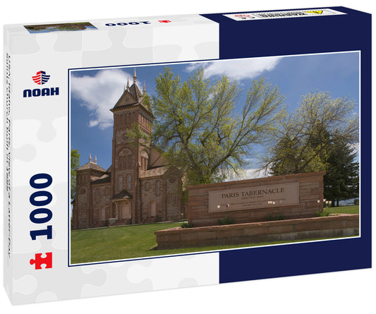 USA, Idaho, Paris. View of a Latter-Day Saints church built in 1888