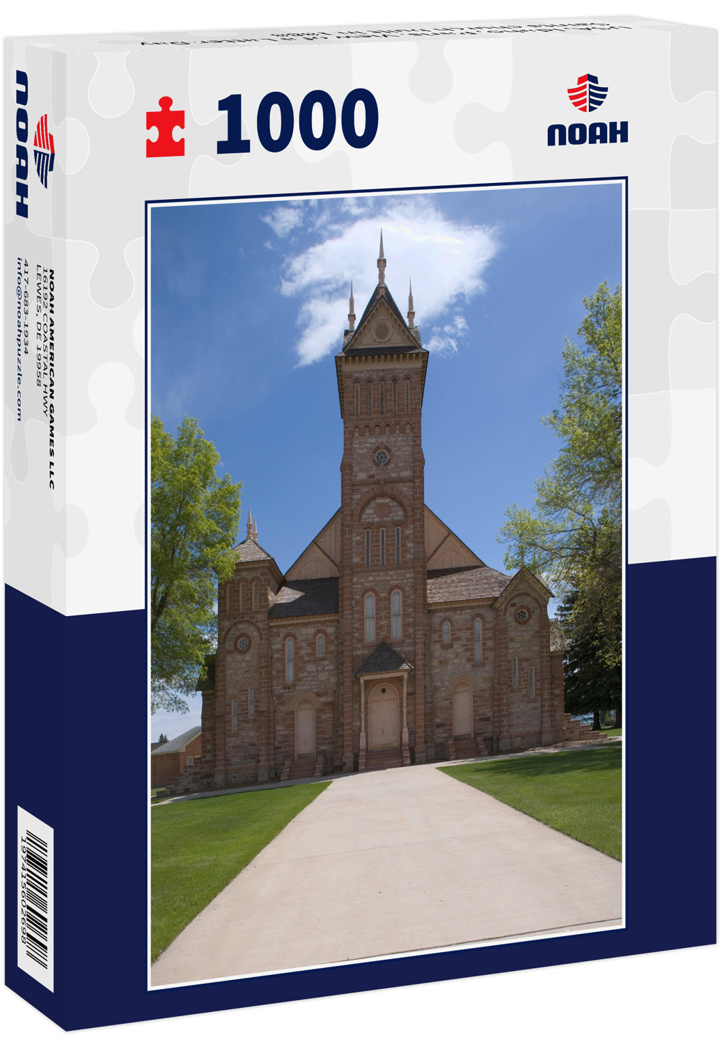 USA, Idaho, Paris. View of a Latter-Day Saints church built in 1888