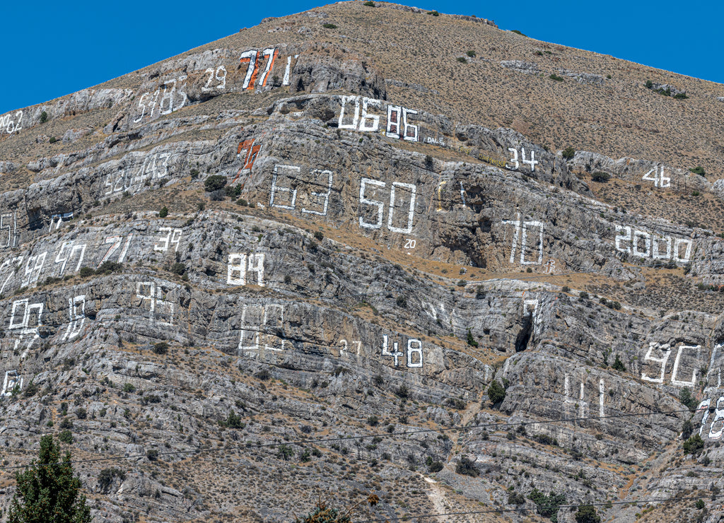 The Number Hill in Arco, Idaho
