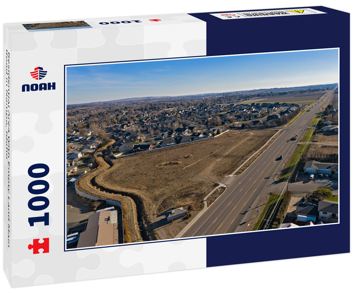 Residential Area With Empty Land Main Road in Nampa, Idaho