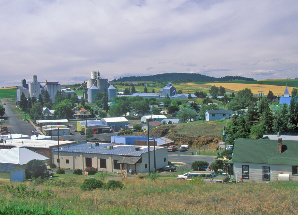 Small Farm Town of Cotton Wood, Idaho