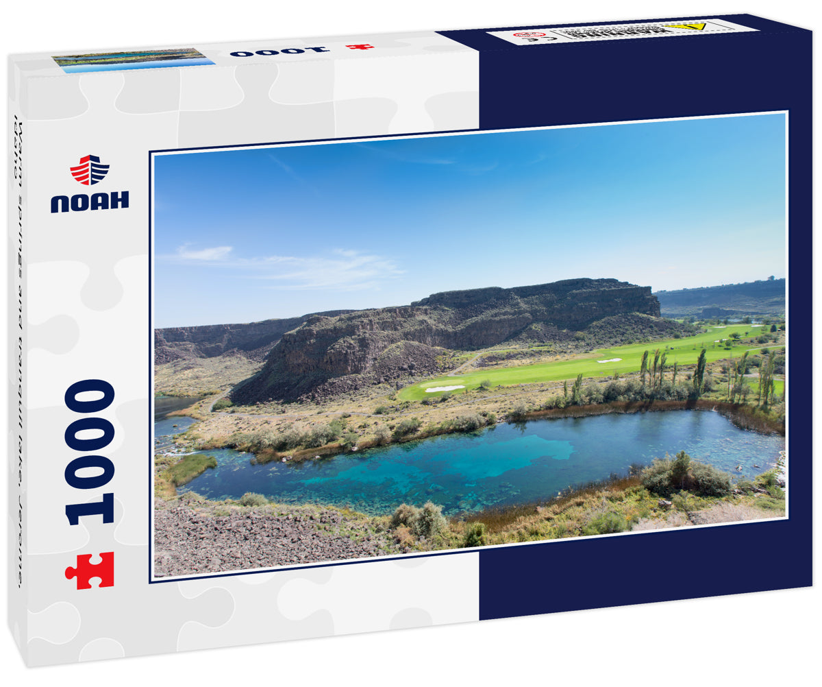 Warm springs and tranquil lake, Jerome, Idaho