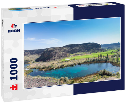 Warm springs and tranquil lake, Jerome, Idaho