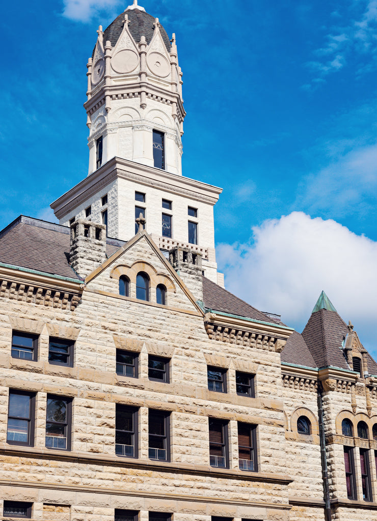 Old courthouse in Jerseyville, Jersey County, Illinois