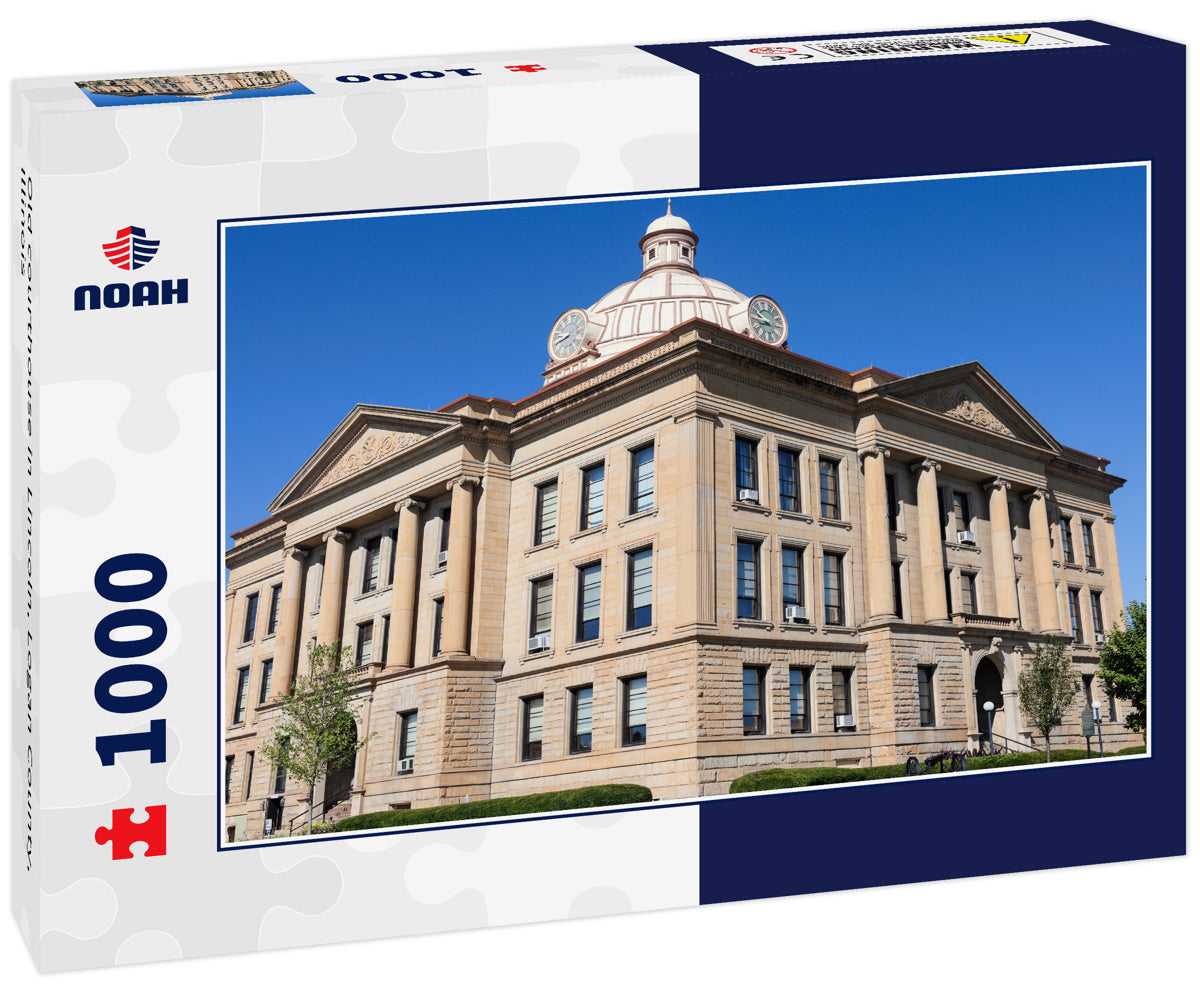 Old courthouse in Lincoln, Logan County, Illinois