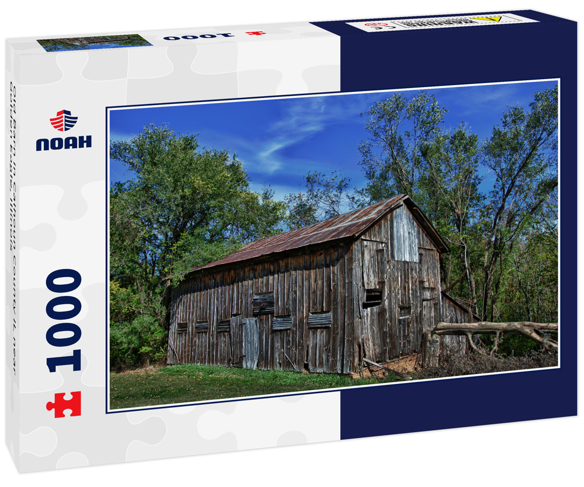 Old Barn in Calhoun County IL near Golden Eagle, Illinois