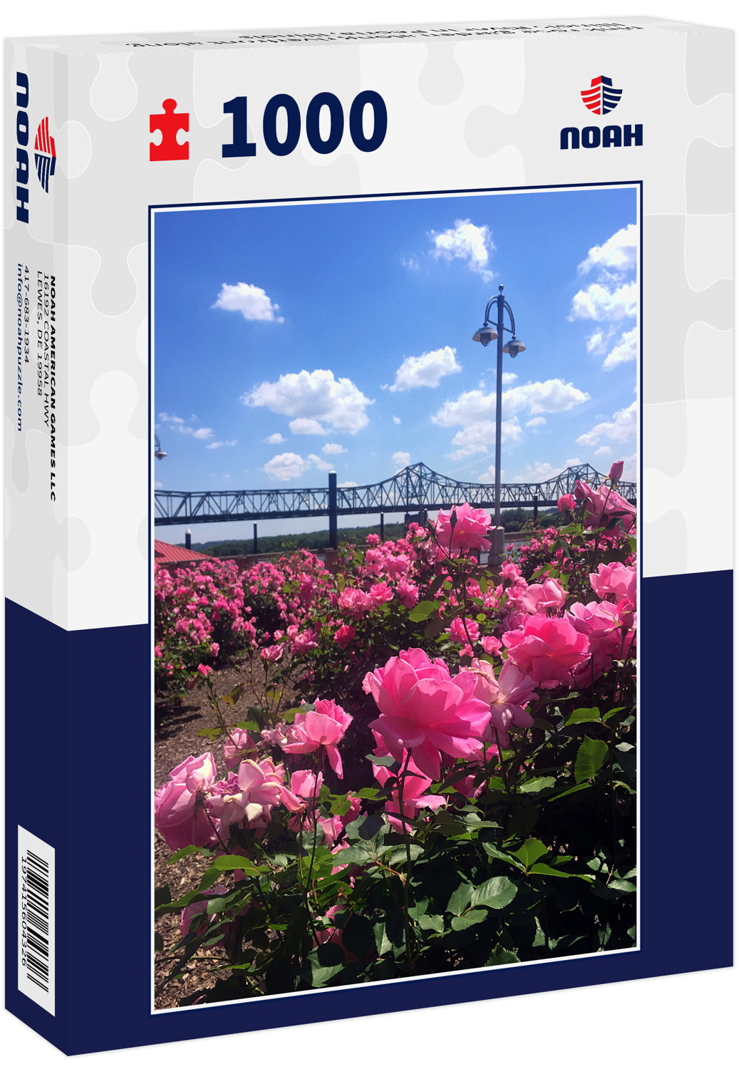 pink rose garden along riverfront along Illinois River in Peoria, Illinois