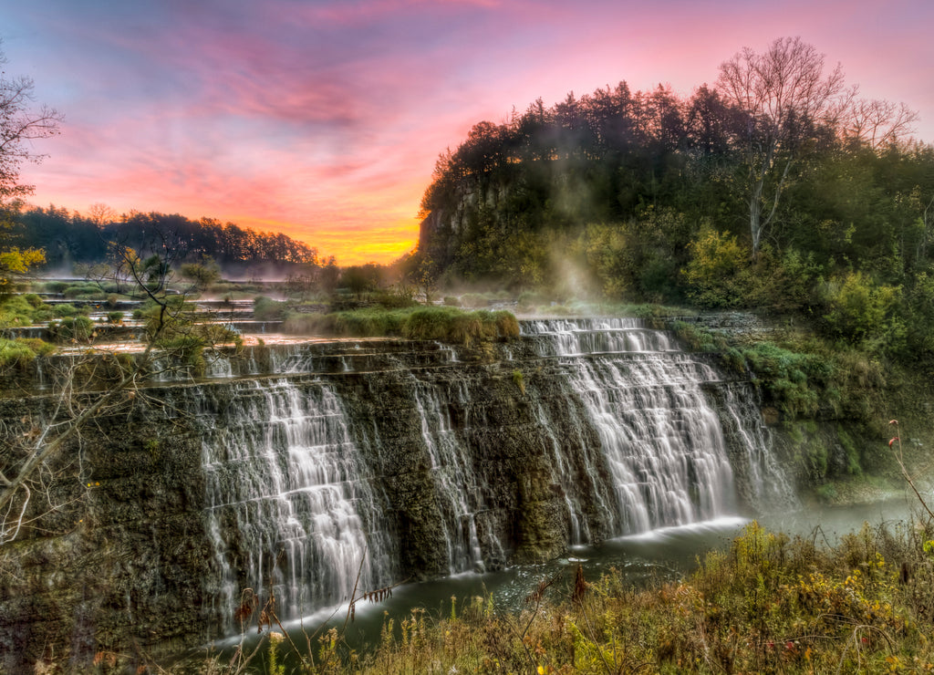 Thunder Bay Falls Sunrise - Galena, Illinois