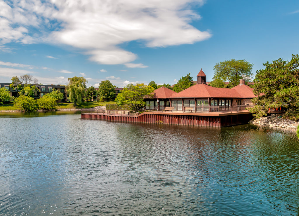 Northbrook village landscape, is an affluent suburb of Chicago, located at the northern edge of Cook County, Illinois, United States