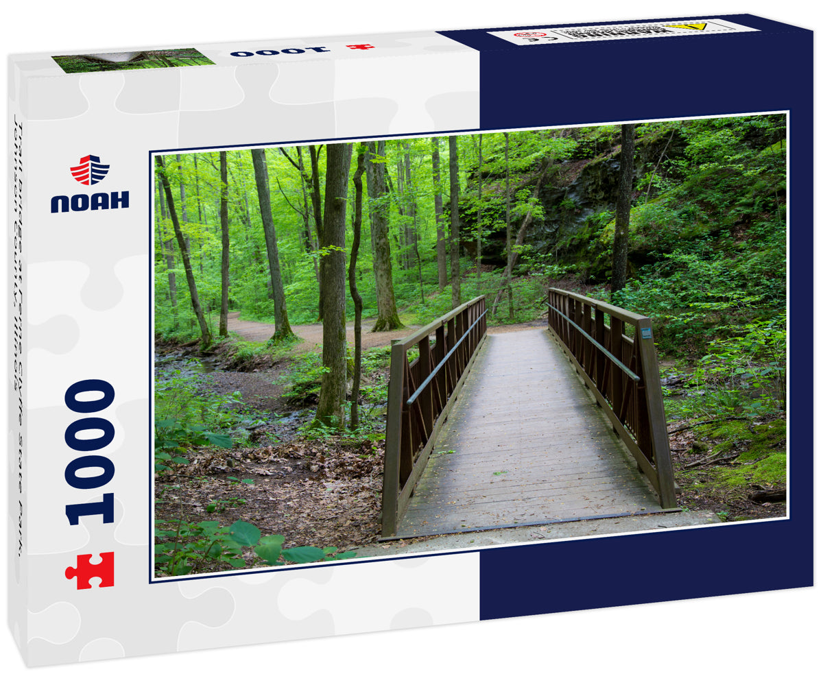 Trail bridge at Ferne Clyffe State Park, Johnson County, Illinois