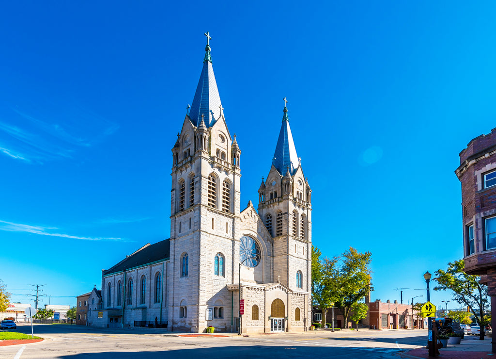 St Joseph Catholic Church In Joliet Town Of Illinois