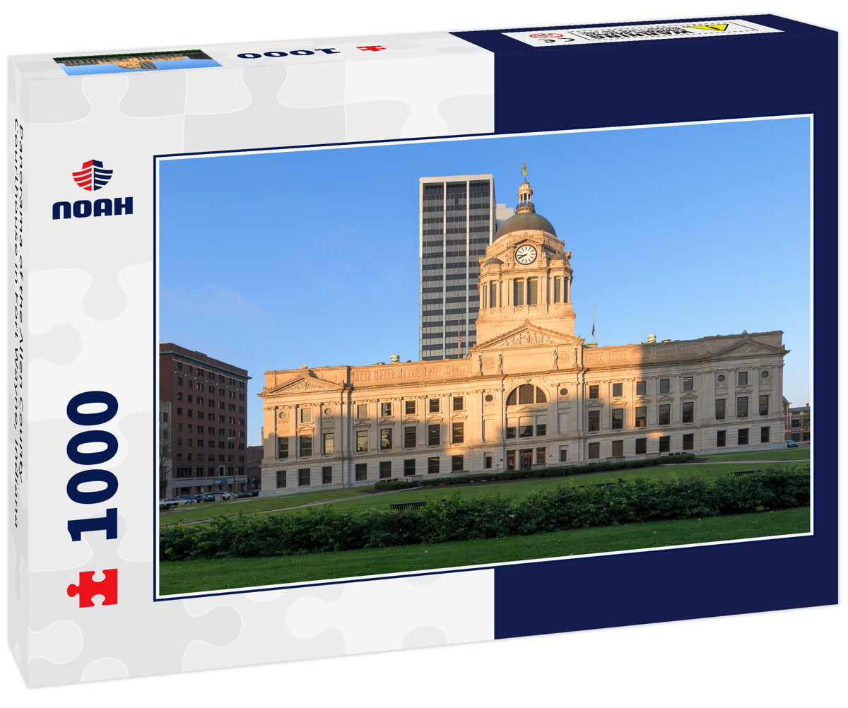 Panorama of the Allen County Courthouse in Fort Wayne, Indiana